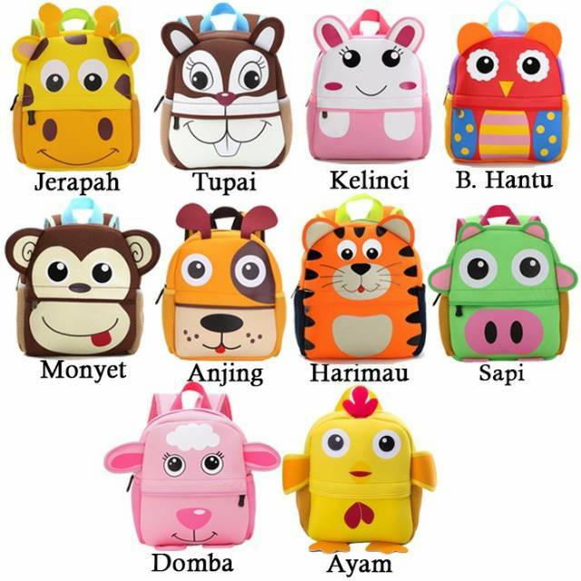 Metromart Tas Anak Sekolah Ransel Karakter Hewan Shopee Metromart Tas Anak Sekolah Ransel Karakter Hewan Shopee