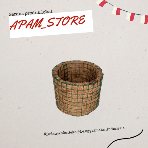 pot anggrek gantung pot bulat sabut kelapa pot tanaman gantung pot sabut kelapa murah besar