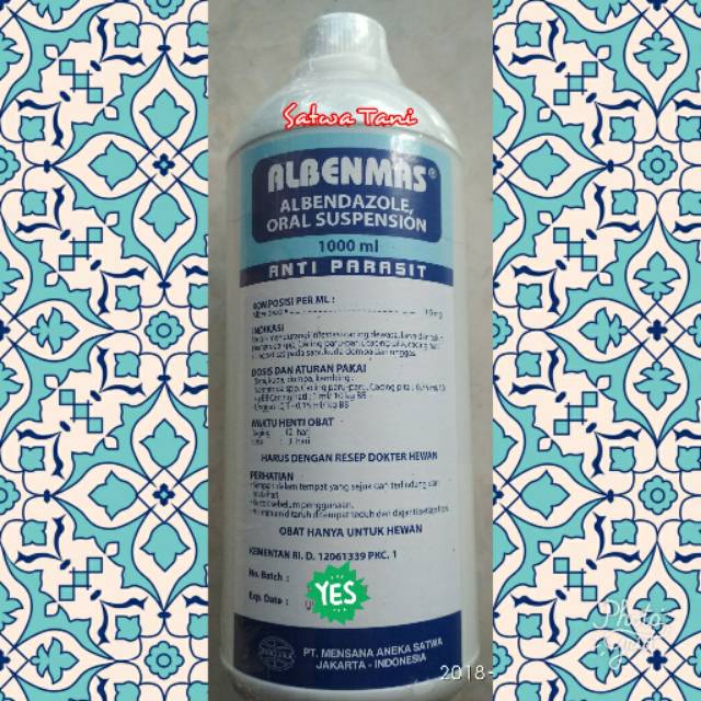 ALBENMAS (Albendazol, obat cacing sapi, kambing dan ayam) 1 liter
