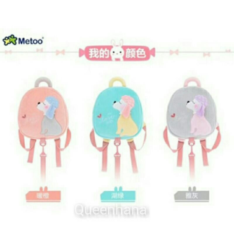 TAS RANSEL METOO 3D /TAS RANSEL ANAK /TAS FASHION ANAK METOO  ANIMAL LION RABBIT PANDA KUCING