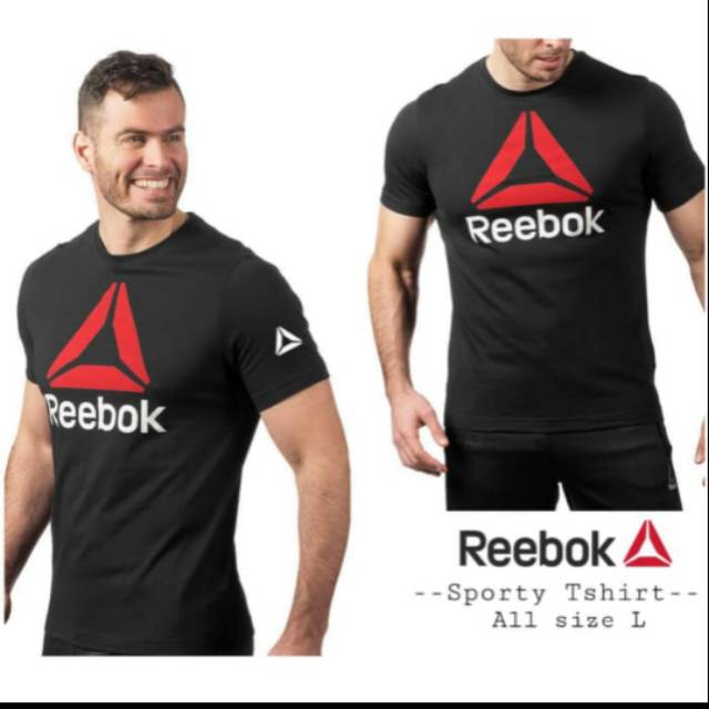 Kaos gym Reebok G-De baju olah raga kece