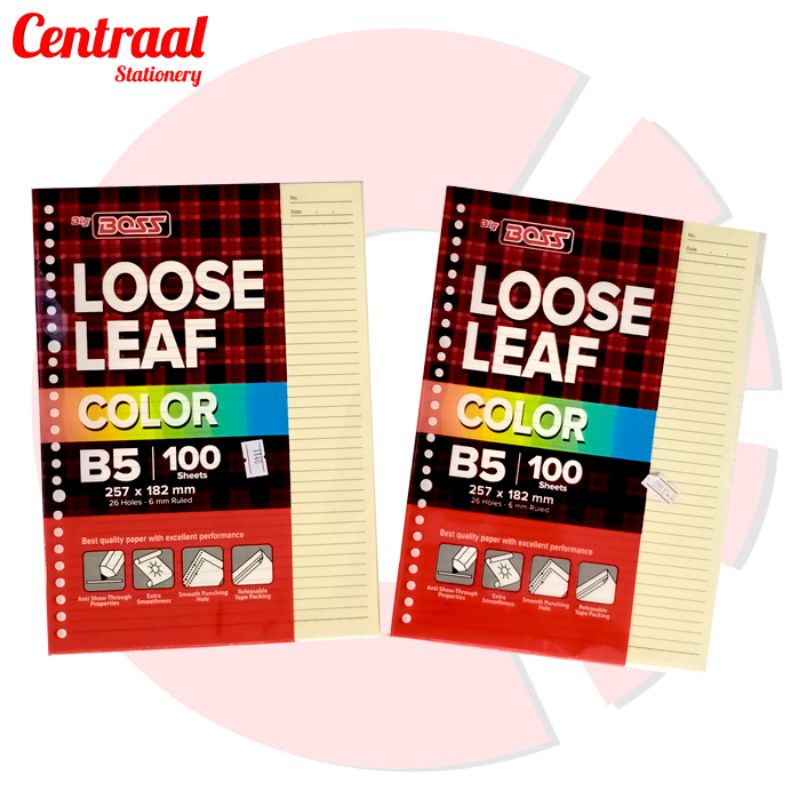 

Kertas Loose Leaf Bigboss B5 / 100 Kuning