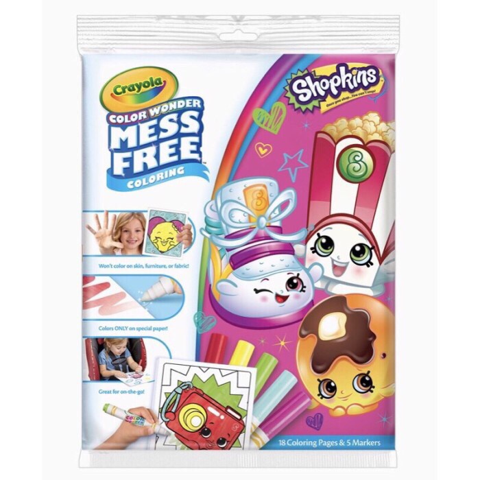 

Crayola Color Wonder Mess Free Coloring Baby Shark, Paw Pat - Shopkins