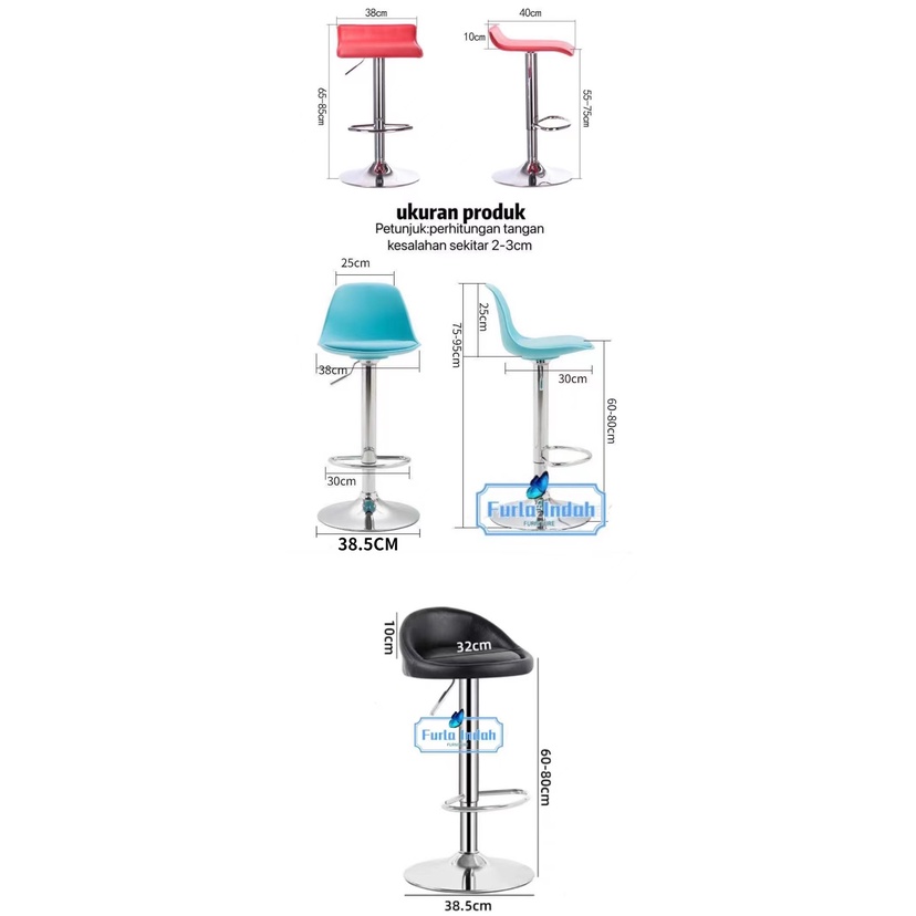 kursi bar kursi cafe kursi barstool hidrolix TYPE 1155#