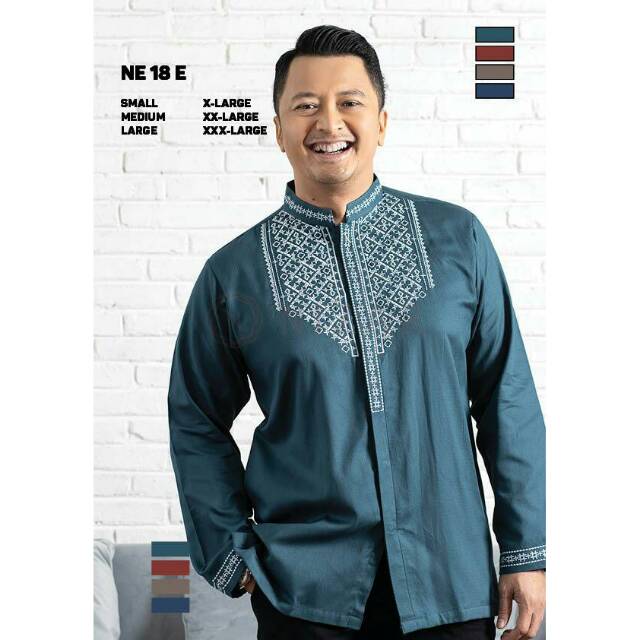 JUMBO Baju Koko Nizar Bordir NE 18E REGULER
