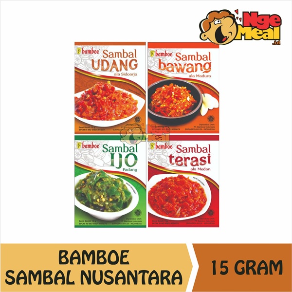 

BAMBOE Aneka Sambal Ala Nusantara 15 Gram satuan