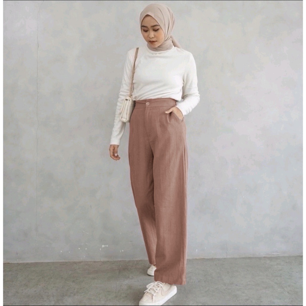 CELANA LOOSE PANTS HIGHWAIST / BAGGY PANTS