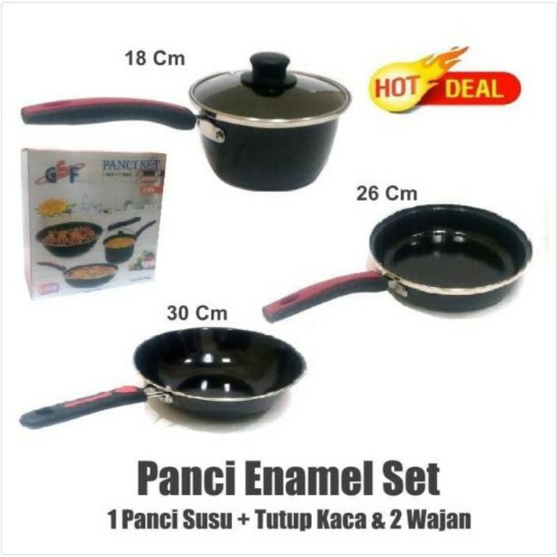 Panci  VIPPO 1834 , GSF 1831 , 13 PCS  , 2432 Cookware Set 13 Pcs - Panci Set Spatula Teflon All In One