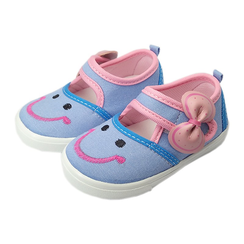sepatu anak bayi perempuan trendy bahan sol lembut model denim lucu murah pita terbaru unik K02 FOX