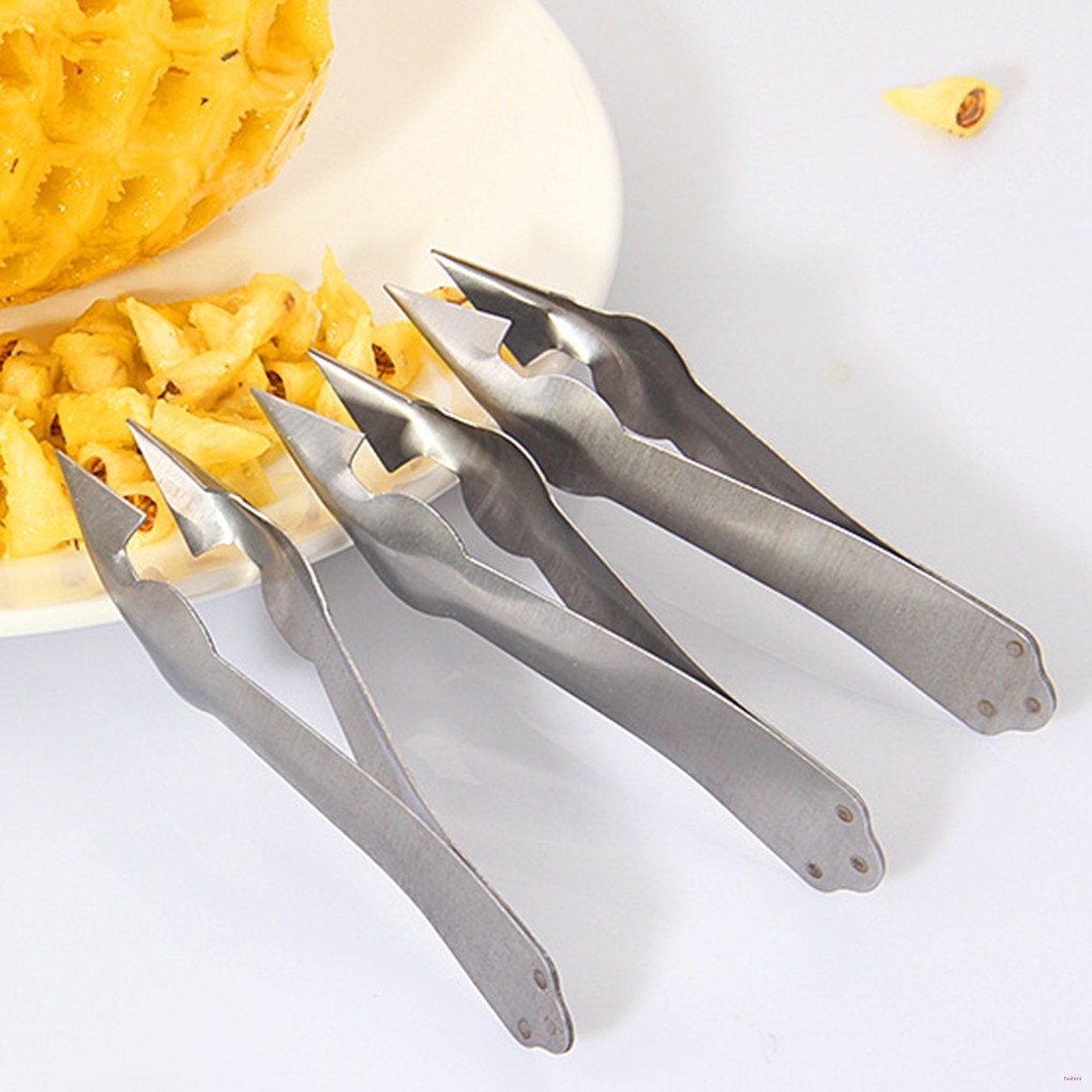 [READY STOCK] 2pcs Pineapple Eye Seed Remover Stainless Steel Pineapple Eye Peeler Kitchen Utensil Tools