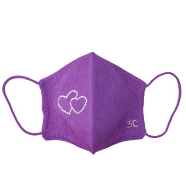 Masker Knit Premium  LV Ungu