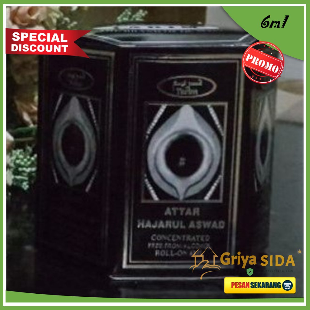 Parfum hajar aswad 6ml tarim minyak wangi aroma mirip al rehab PROMO!