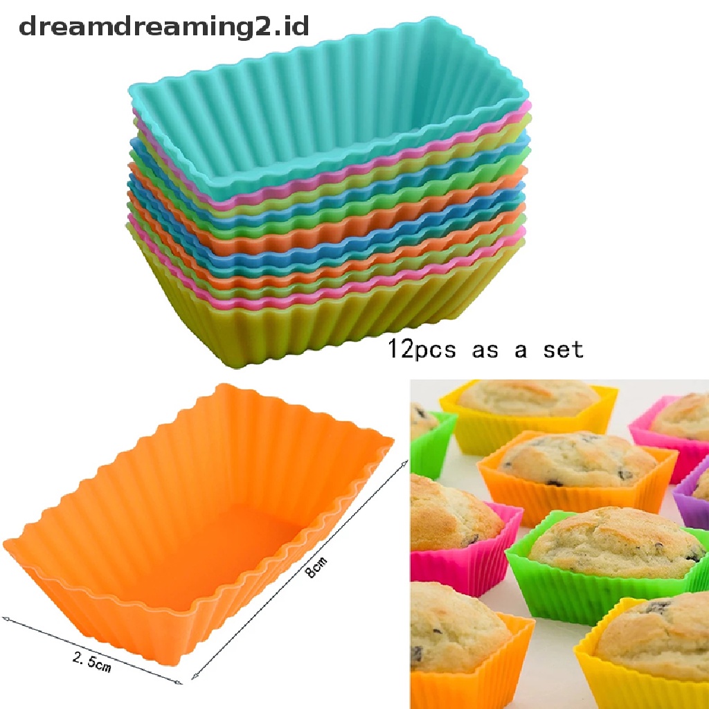 Cetakan Kue / Jelly / Cupcake Bahan Silikon Reusable