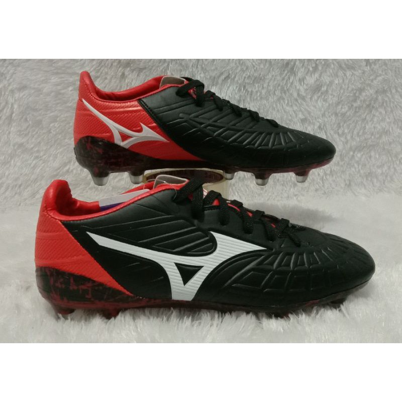 Sepatu Bola Mizuno Rebula / Black Red Impor