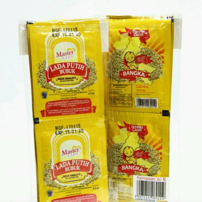 

BERKUALITAS! Master Lada Sachet (Lada Putih Bubuk) Bangka