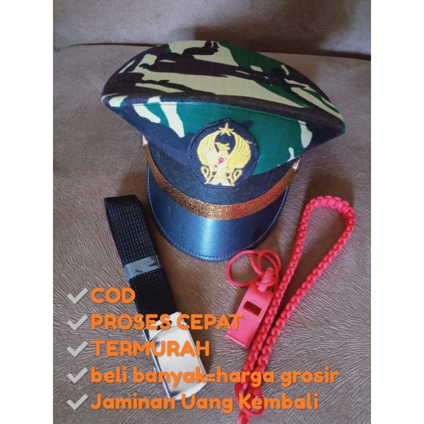 TERMURAH set Aksesoris TNI Angkatan Udara Anak TNI AU/ TNI AD anak laki-laki PEREMPUAN/ Atribut TNI 