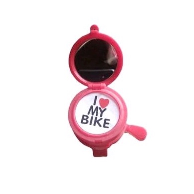 BEL BELL SEPEDA ANAK I LOVE BIKE MY LOVE BIKE DENGAN CERMIN KACA