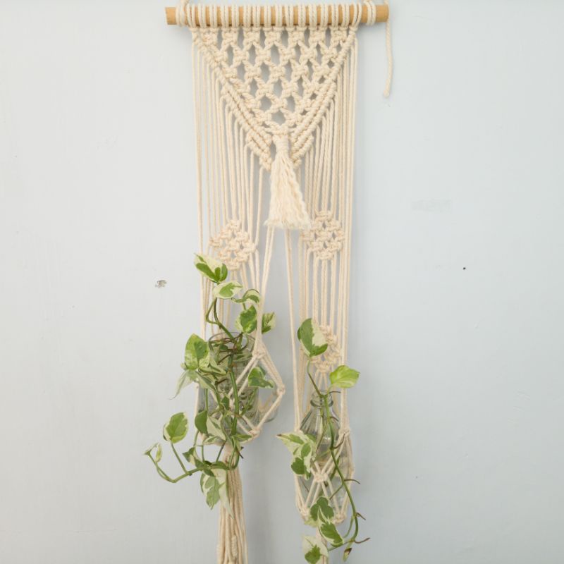 Hiasan Dinding Macrame Cocok Untuk Hiasan Tanaman / gantungan pot / gantungan / bunga