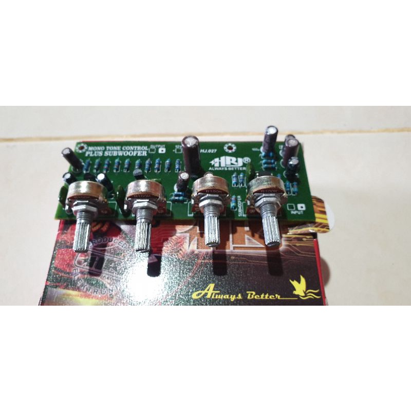 Tone Control Mono+Subwofer dc 12v-24v platinum