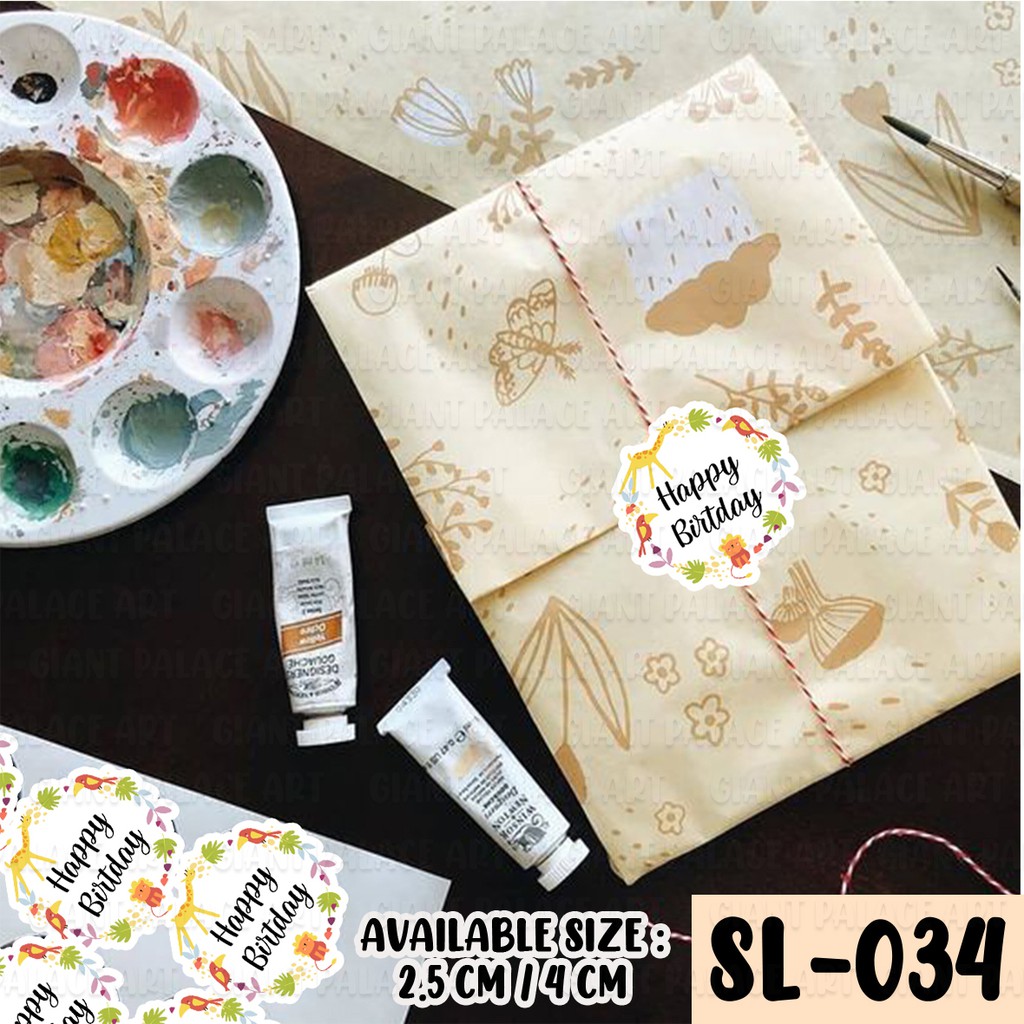 

[GIANT PALACE] 135 PCS LABEL PRODUK / THANKYOU STICKER / STICKER THANK YOU MURAH SL 034