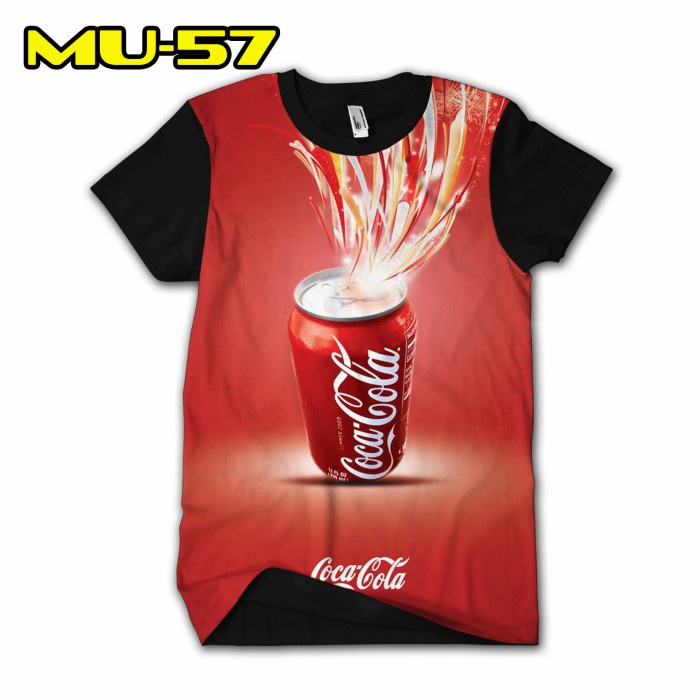 Kaos Gambar Minuman Soda Coca cola Baju unik murah