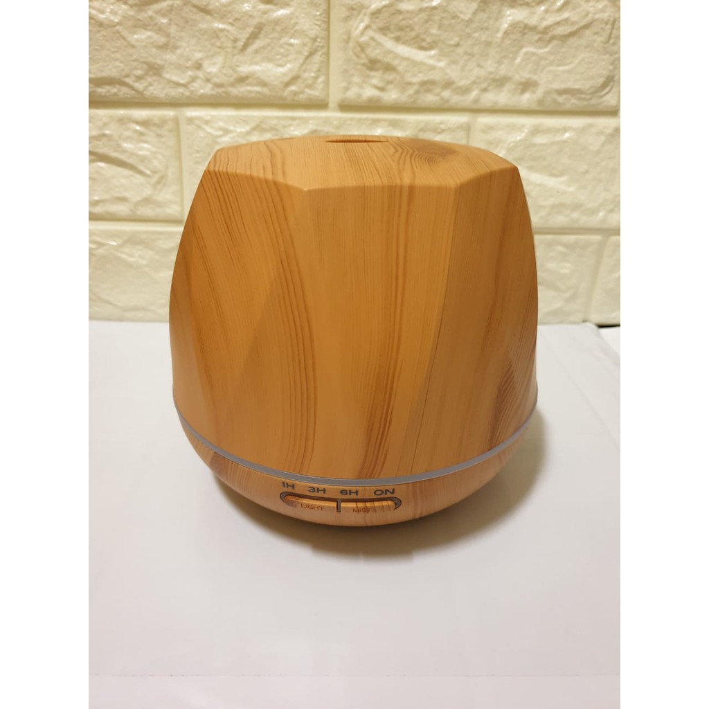 Humidifier Wooden Octagon Aroma Diffuser Ultrasonic Aroma 7 Color