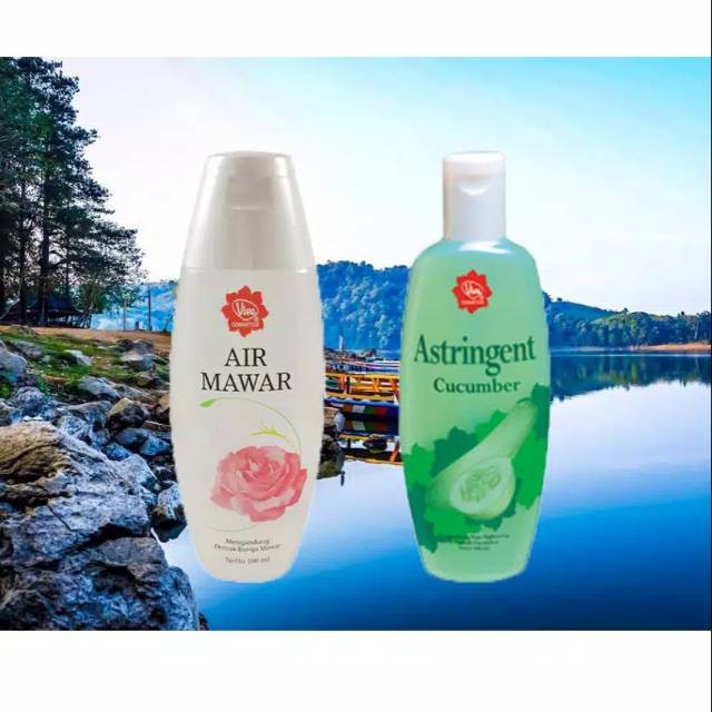 VIVA AIR MAWAR 100ML ORIGINAL / AIR MAWAR dan ASTRINGENT VIVA PENYEGAR