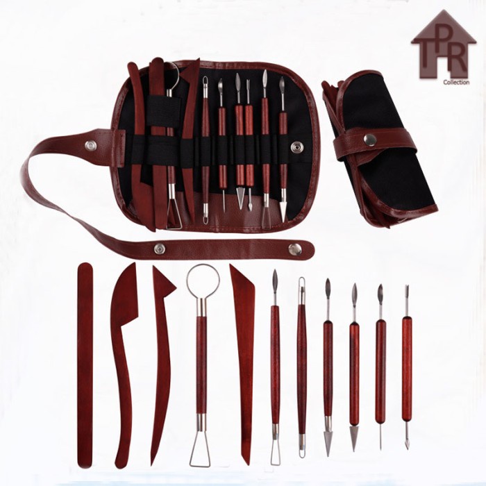 Butsir / Alat ukir / Pottery tool / Modelling tools - 11pcs. Dompet