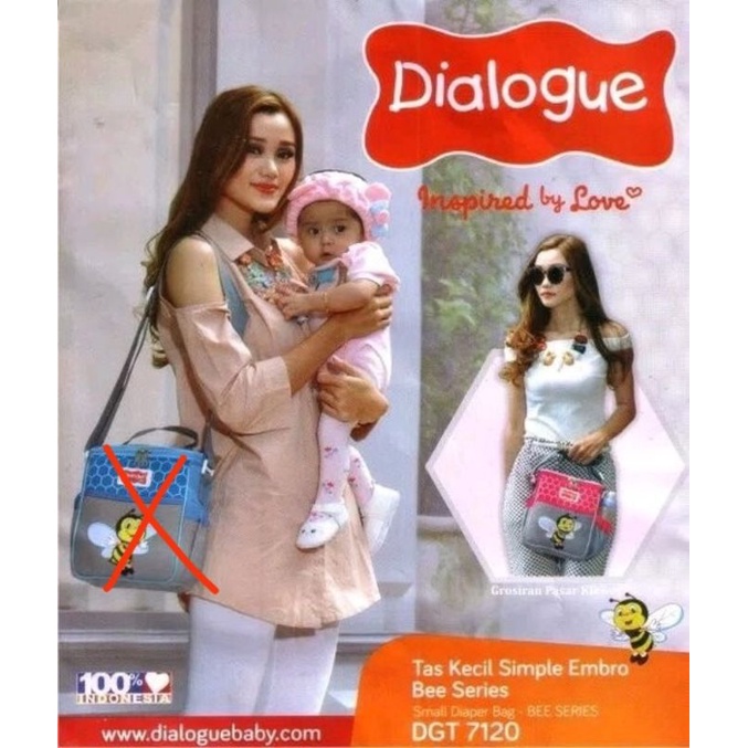 Tas Perlengkapan Bayi Kecil Simple Dialogue Bee Series DGT 7120