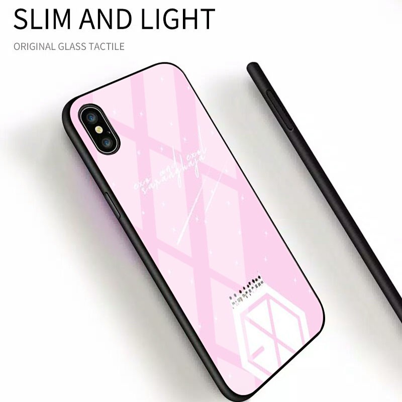 [K28] SoftCase Glass EXO For Oppo Vivo Xiaomi Samsung Iphone Realme a12 a31 a5s a52 a91 a92 a3s a37