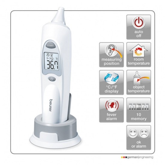 Termometer Digital Telinga Beurer FT 58 / FT-58 / FT58 Brand Jerman (dengan Probe Cover)