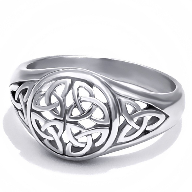 Classic Fashion 925 Sterling Silver Celtic Knot Ring Anniversary Ring Fashion Viking Jewelrysize 5-1