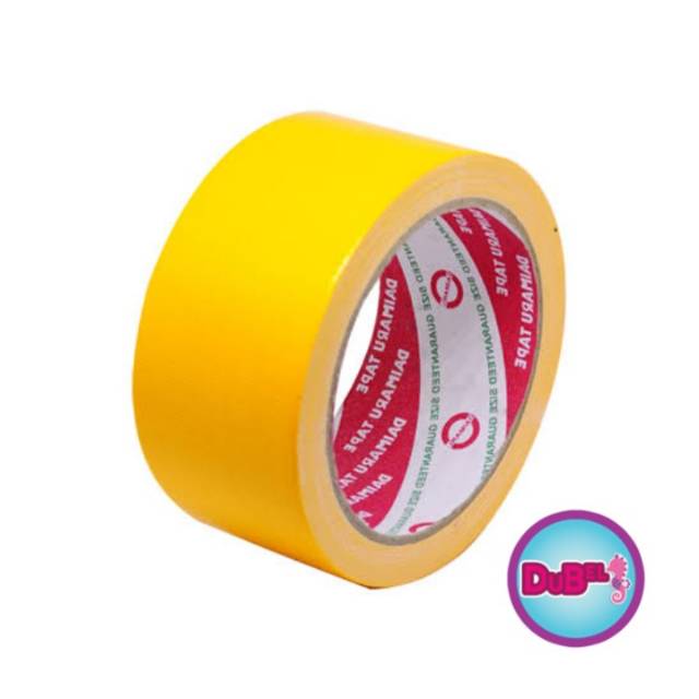 

Cloth Tape Kuning / Lakban Kain Warna Kuning Daimaru 48mm / Lakban Jilid Kuning / 2 inchi panjang 12M