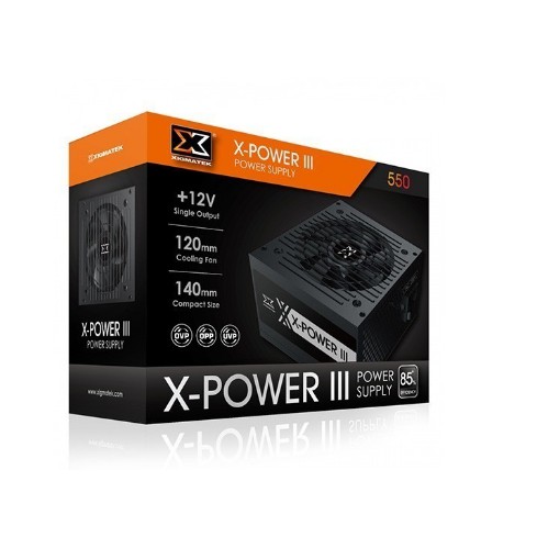 Power Supply XIGMATEK X-POWER III 550W 80+ / PSU 550Watt / PSU