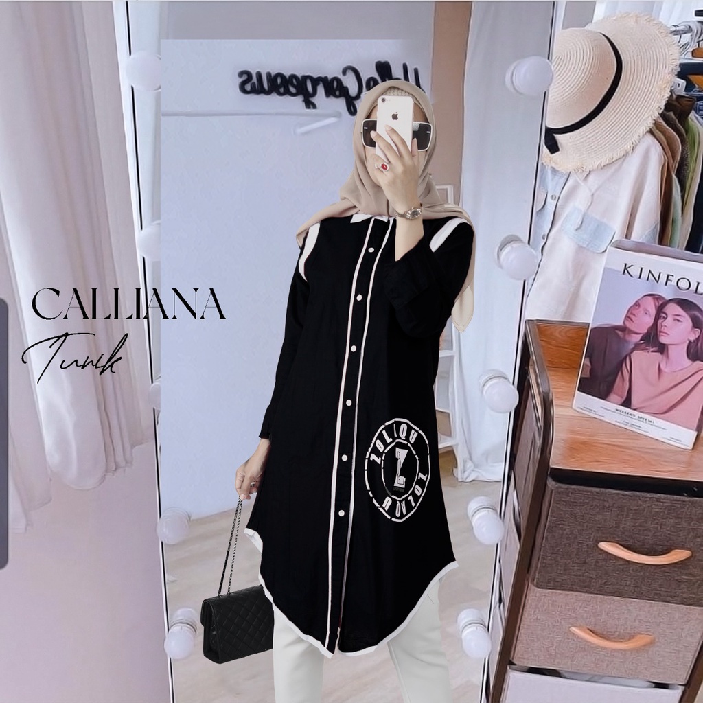 FASHION MUSLIM ATASAN TUNIK CALLIANA DMR