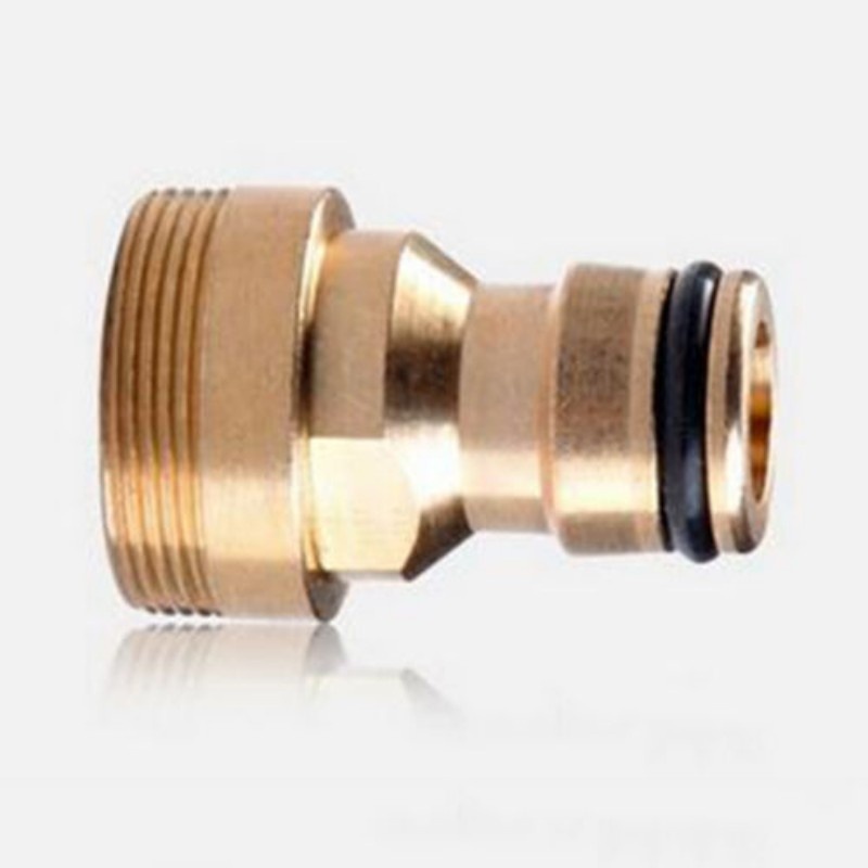 [ Featured ] 1 Piece Universal Solid Brass Thread Water Tap Male Quick Connector Adaptor