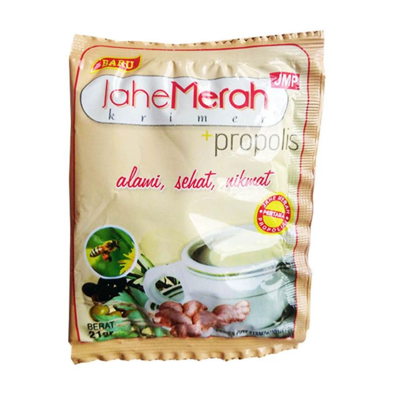 

Jahe Merah Propolis 1 Sachet - Jahe Merah Krimer Propolis