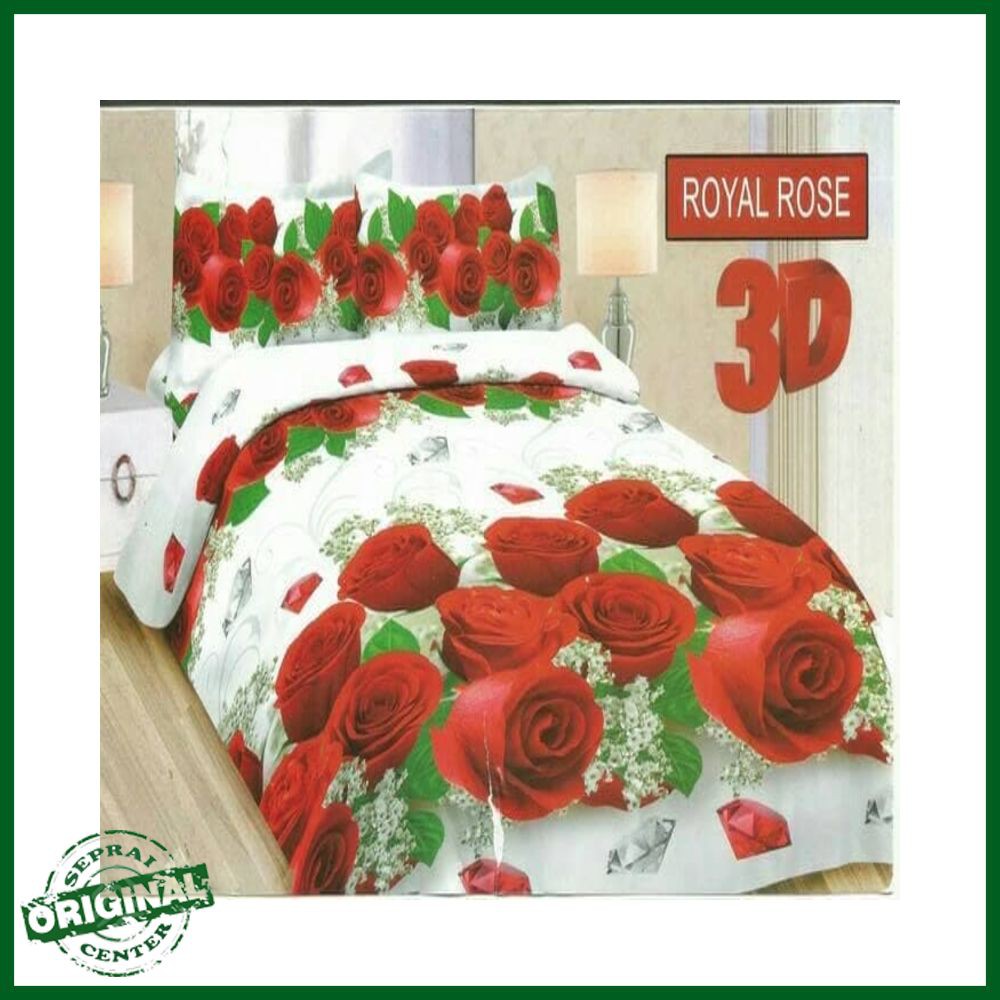 SEPRAI / SPREI BONITA ROYAL ROSE SINGLE 120 No.3 SEPRAI MAWAR BATU BERLIAN RUBY