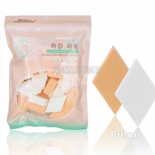 Sponge Foundation Beige, Triangle dan Trism isi 12 25 buah / Pak