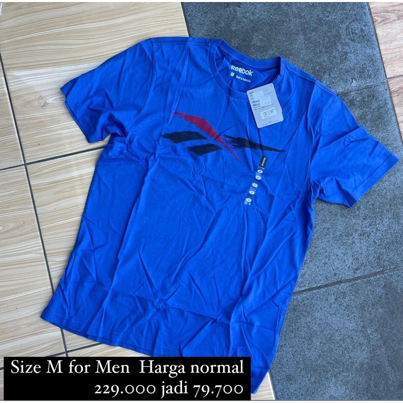 Reebok T-shirt Blue Men by sport Station 70%