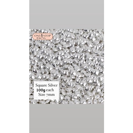 

Sprinkle Square Silver 7mm (100gr)