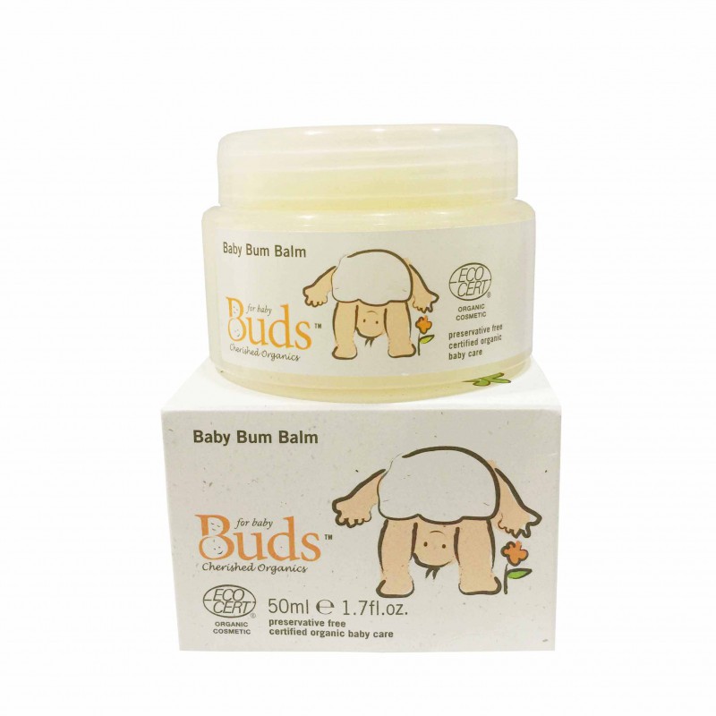 Buds Cherished Organics Baby Bum Balm Krim Pencegah Ruam Organik - 50ml