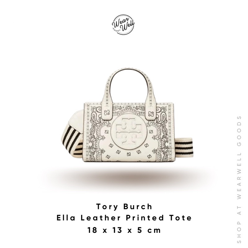 Tory burch Ella printed leather micro tote