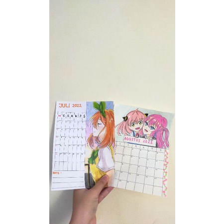 

KALENDER ART KERTAS A5 CUSTOM