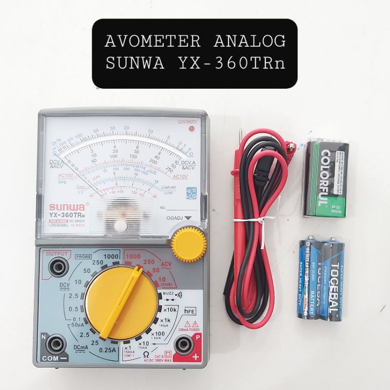 (ORIGINAL) AVOMETER SUNWA YX-360TR ANALOG Multimeter Multitester Sunwa Jarum