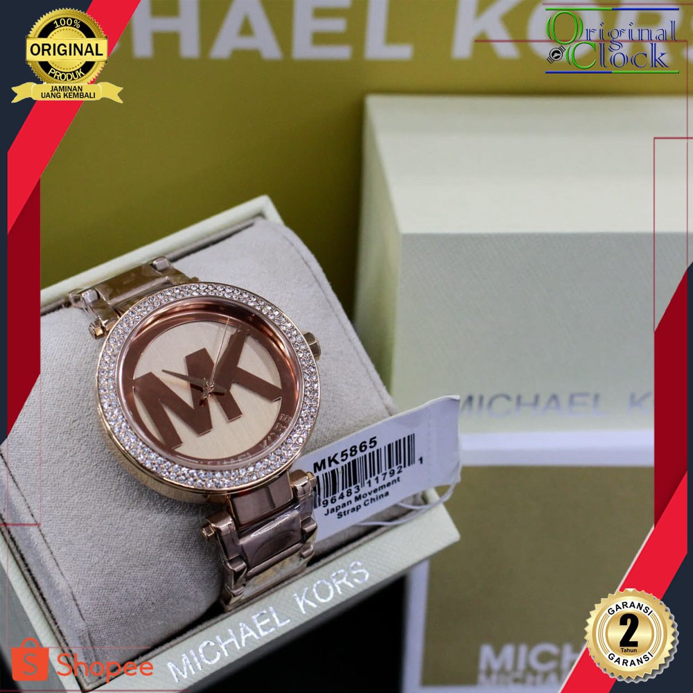 M1CHA3L K0RS MK 5865 STAINLESS STEEL ROSEGOLD