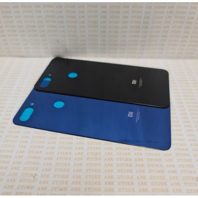 BACKDOOR BACK COVER KESING CASING HOUSING XIAOMI MI8 LITE TUTUP BELAKANG BAHAN KACA ORIGINAL