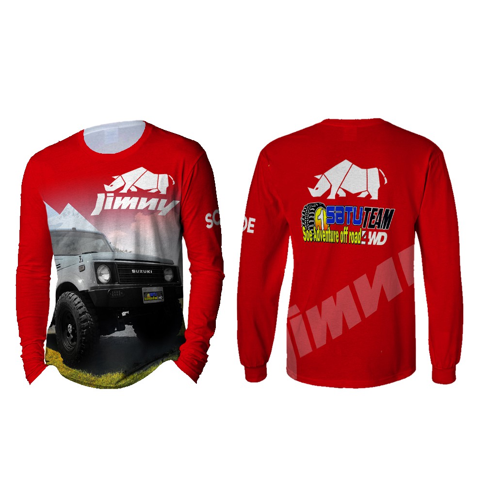 [Riashop] Kaos Jimny Pria | Kaos Jimny Offroad Pria | Kaos Jimny Lengan Panjang - 301