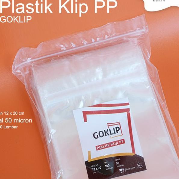 ➭ Plastik Klip PP 12x20 cm Tebal 50 micron isi 100 lbr | Klip PP ❃