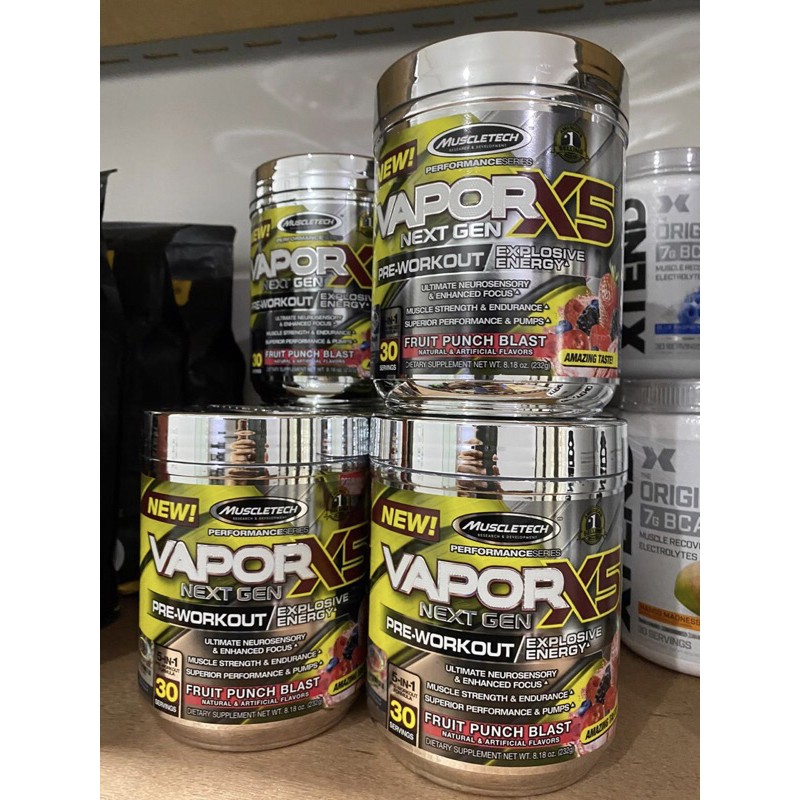 VAPOR X5 X 5 NEXT GEN MUSCLETECH 30 SERVING PWO 30 SERV PRE WORKOUT RASA FRUITPUNCH-2